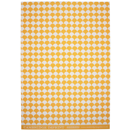 Patterned Paper Clamshell Transparent Orange