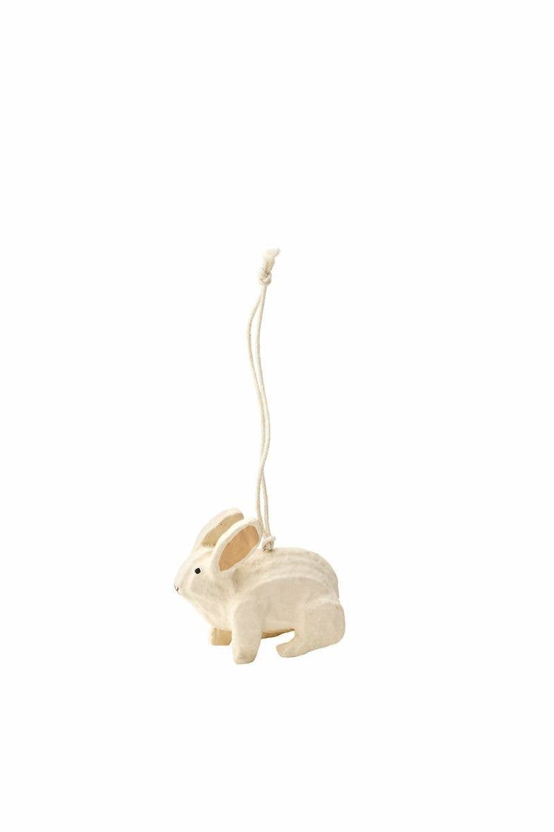 Rabbit Ornament, Paper Mache