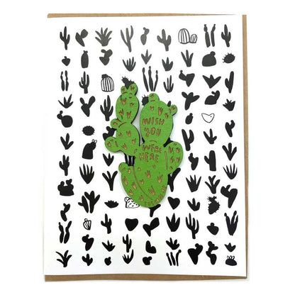 Pic of the Wish You Were Here - Name Drop Cactus Magnet w/Card""