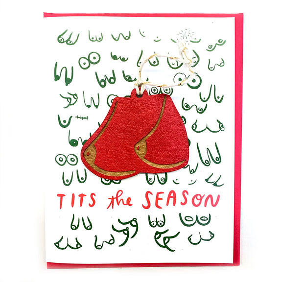 Pic of the Tits the Season - Boobs Ornament w/Card""