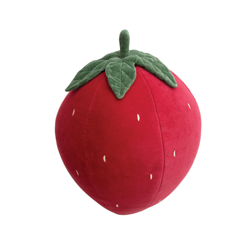 Stawberry velvet pillow