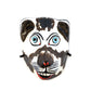 Papier-mâché dog mask