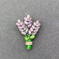 RHINESTONE LAVENDER FLOWER