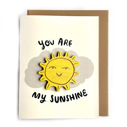 Pic of the You Are My Sunshine - Sun Magnet w/Card""