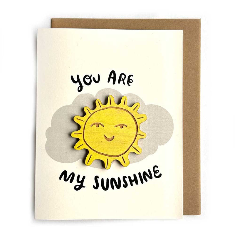 Pic of the You Are My Sunshine - Sun Magnet w/Card""