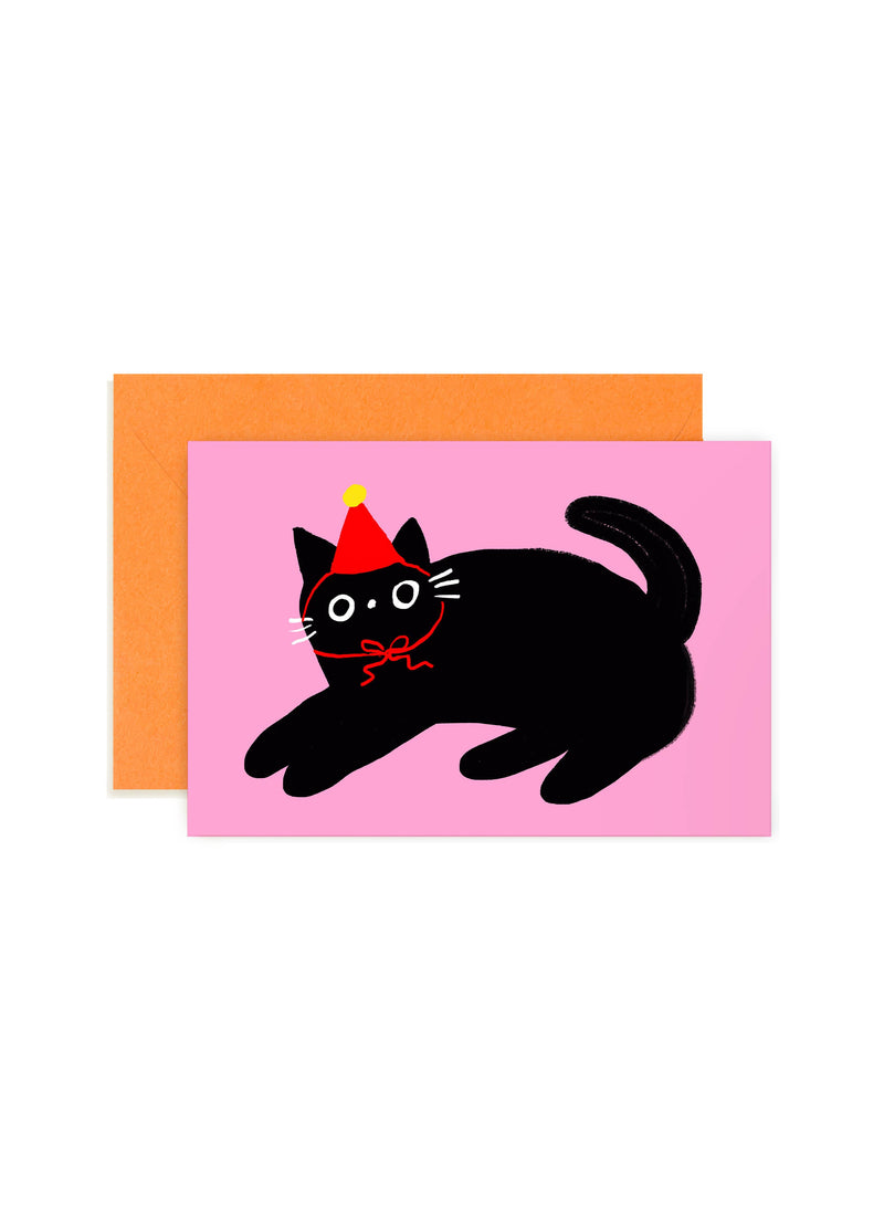 Party Cat Mini Note Card
