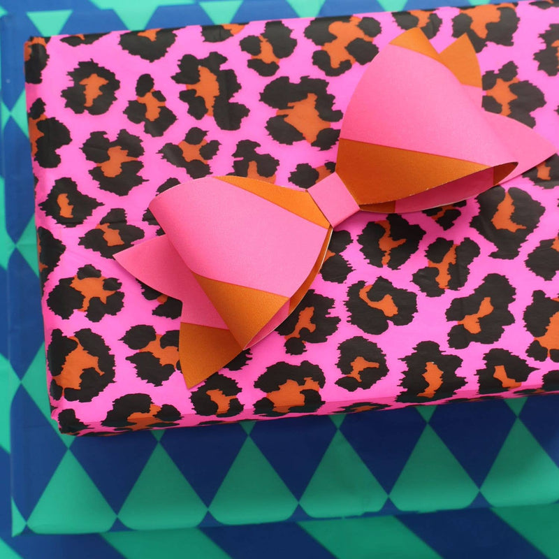 Patterned Tissue, Leopard Ginger/Pink