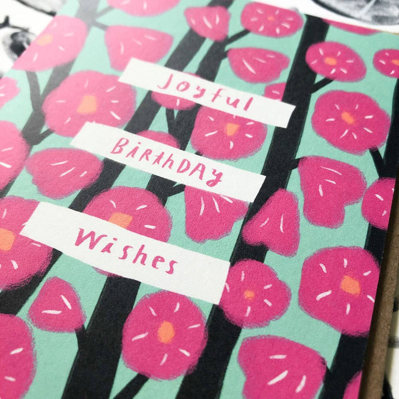 Cherry Blossoms Birthday Greeting Card