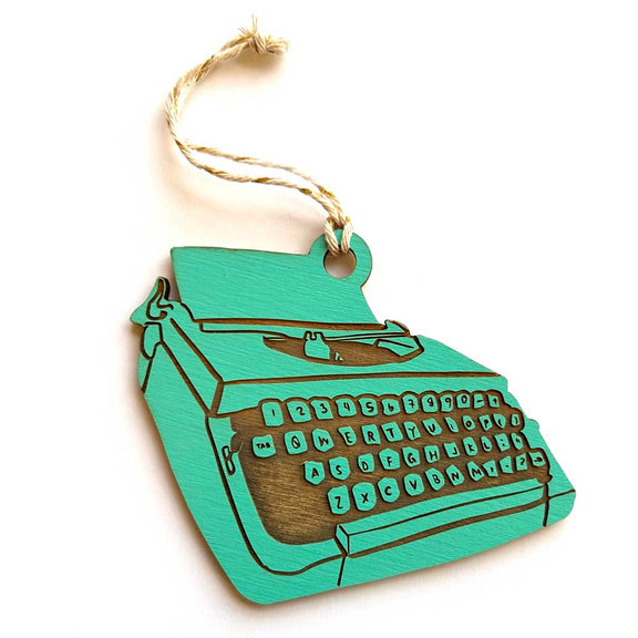 Pic of the Old School Typewriter Ornament""