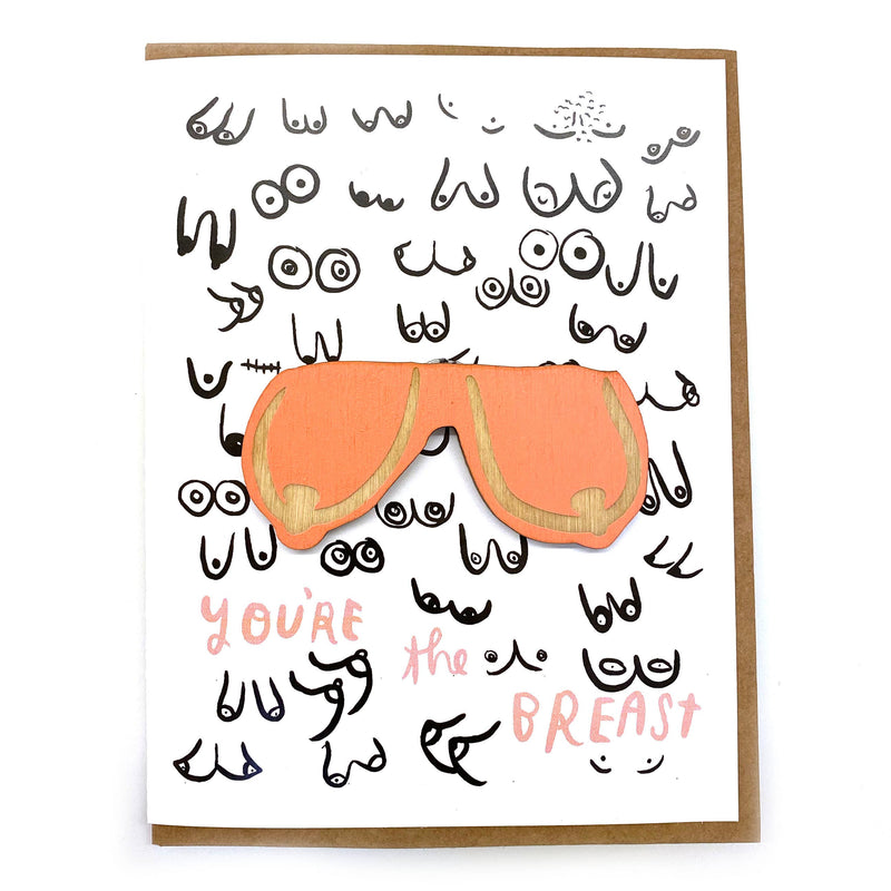 Pic of the You're the Breast - Boob Magnet w/Card""