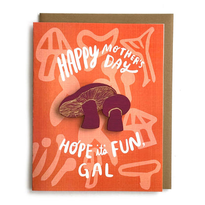 Pic of the Fun-Gal - Mushroom Magnet w/Card""