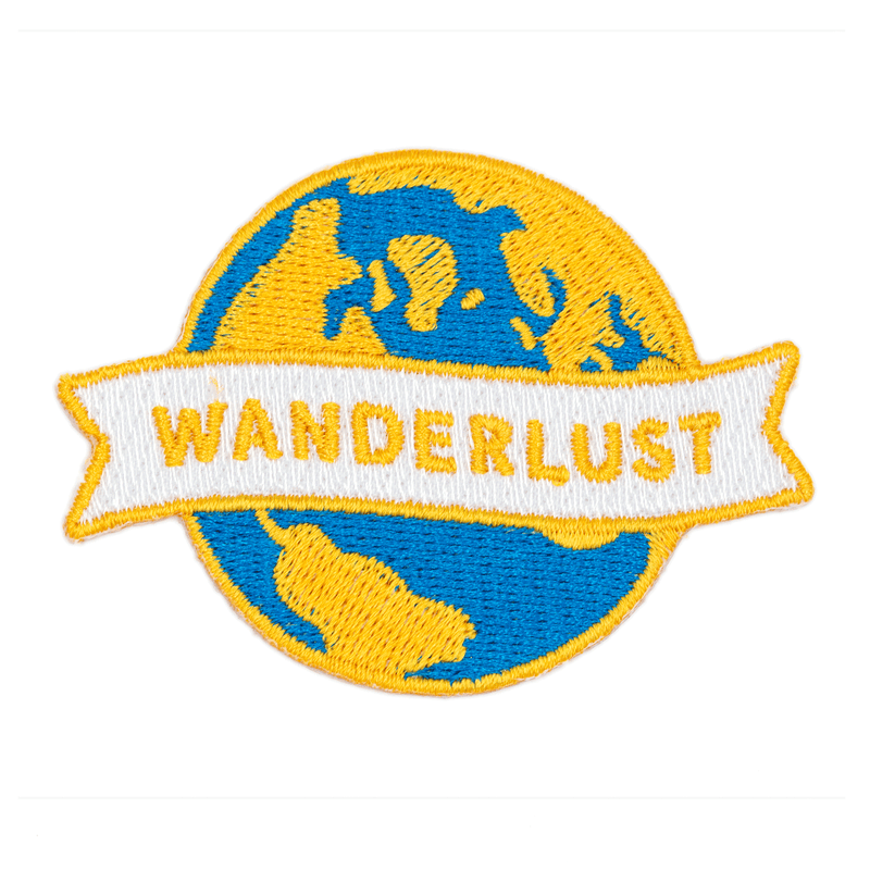 Wanderlust Embroidered Iron-On Patch