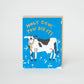 Holy Cow Congrats Letterpress Greeting Card