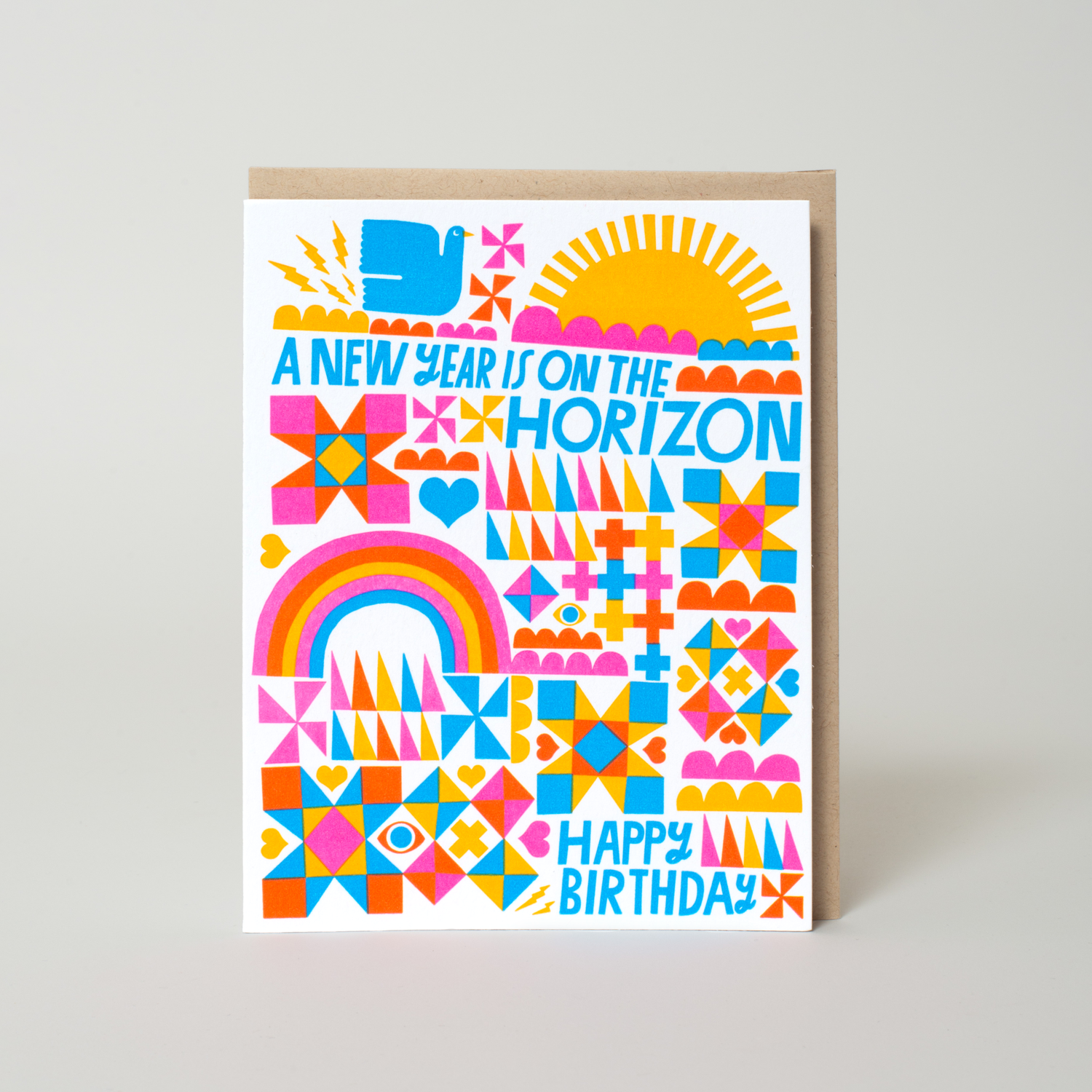 New Year Birthday Card by Lisa Congdon: Paper Tab