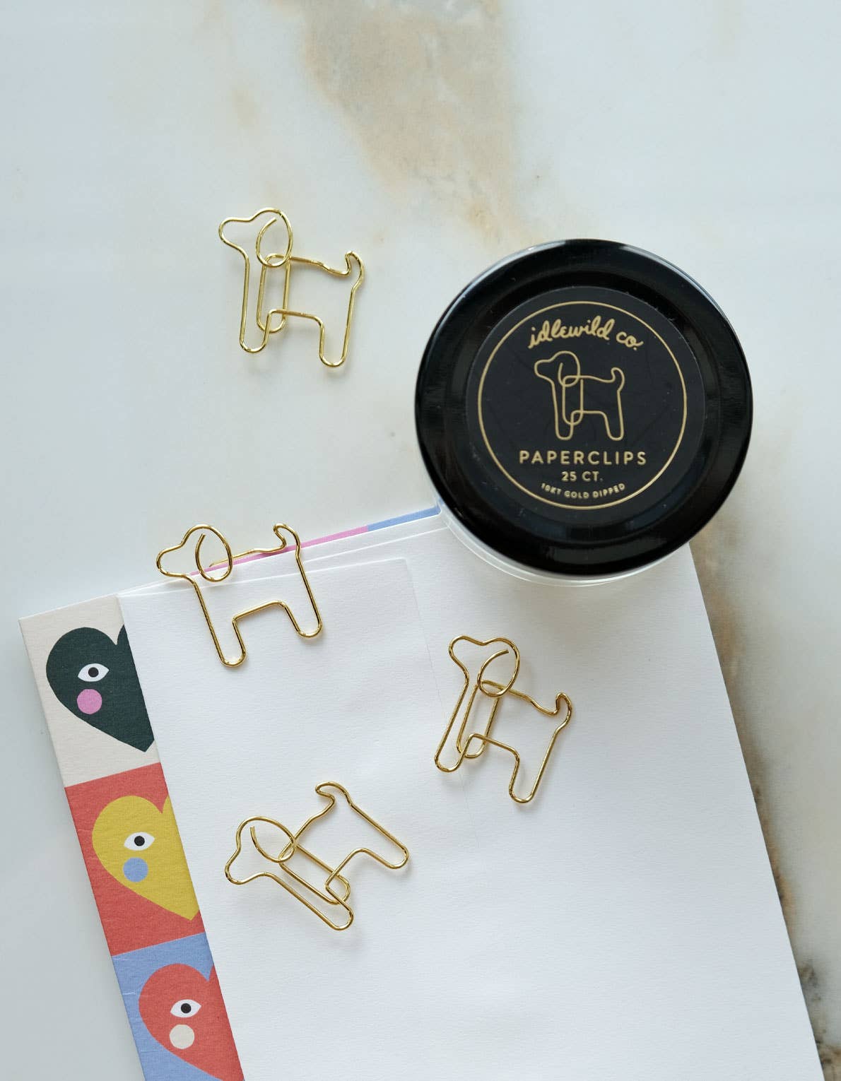 Gold Plated Paper Clips- Dog