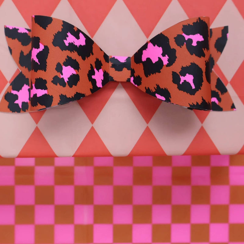Patterned Tissue, Leopard Ginger/Pink