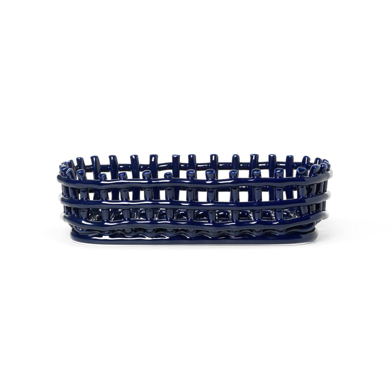 Ceramic Basket Oval