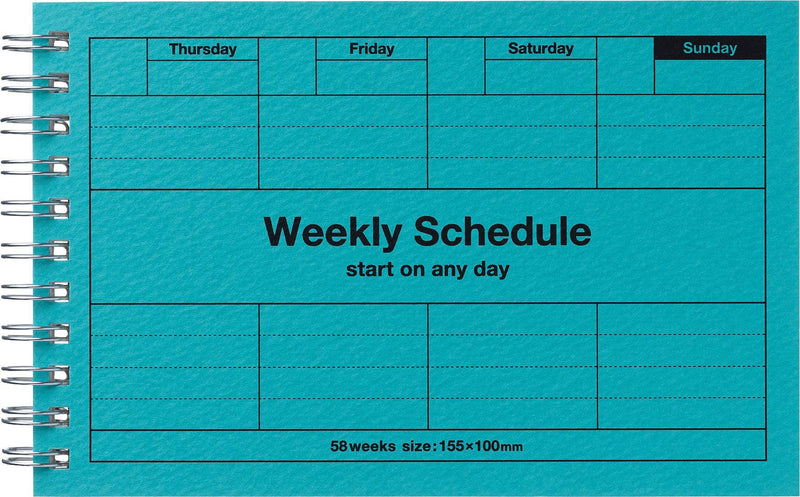 Dayfree Weekly Schedule