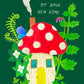 Mushroom House Housewarming Greeting Card