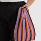 Pleated Baggu, Gradient Stripe Poppy & Lilac