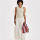 Pleated Baggu, Gradient Stripe Poppy & Lilac