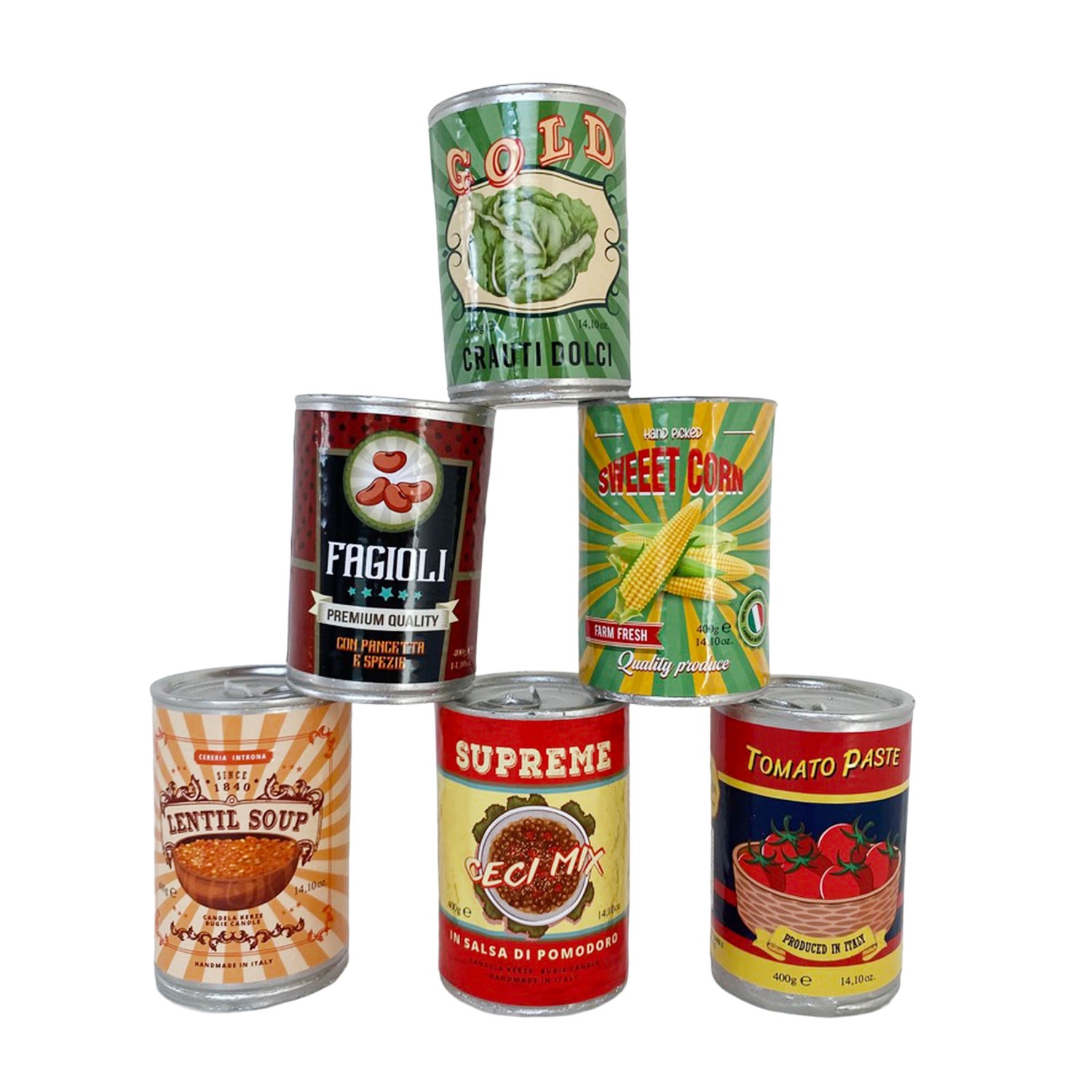 Canned Veggie Candle