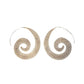 Silver spiral earrings
