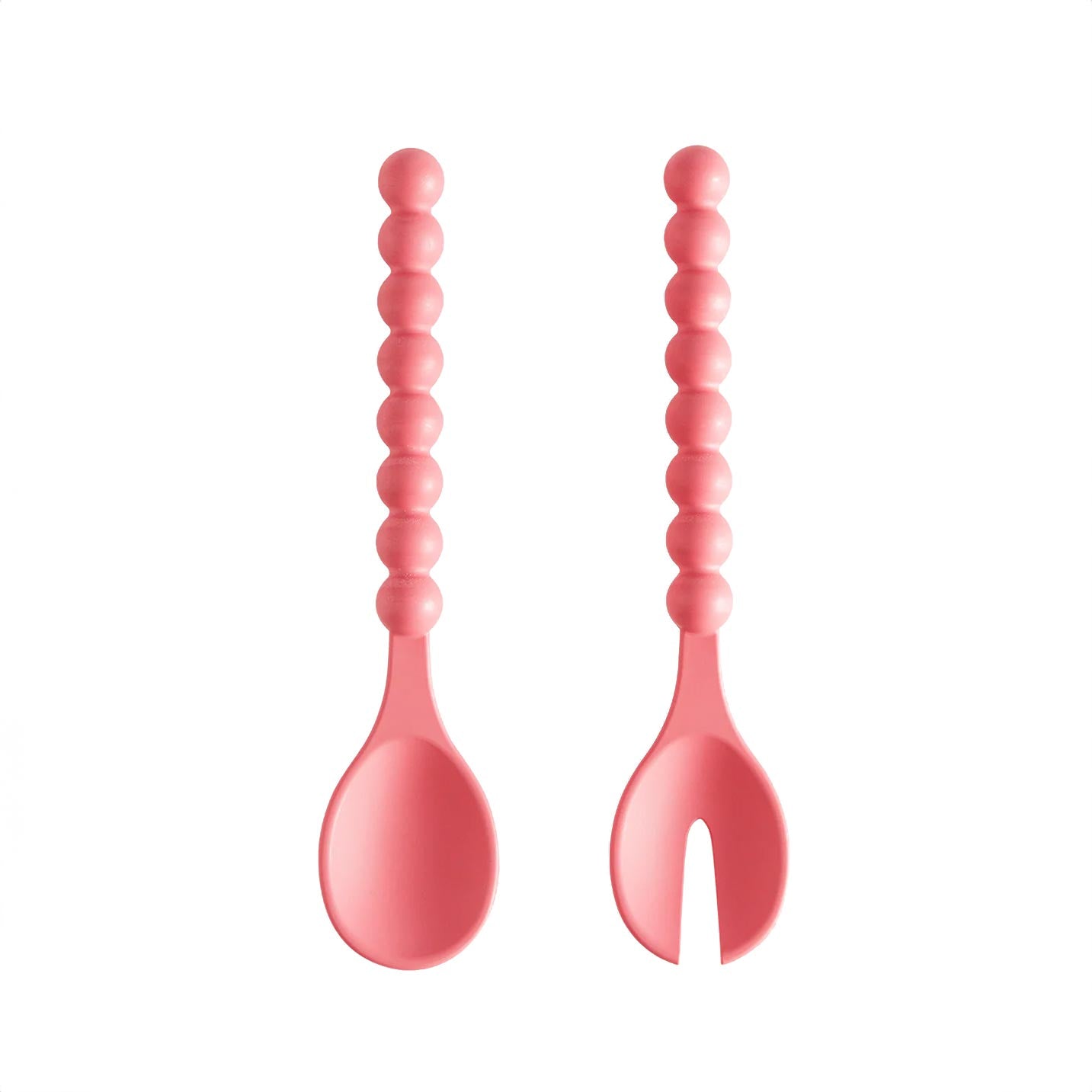 pink serving spoons