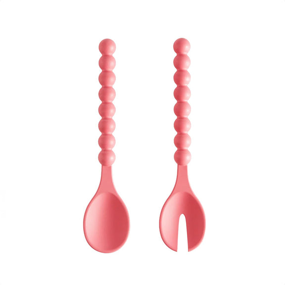 pink serving spoons
