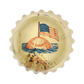 Our Country Scalloped Charm