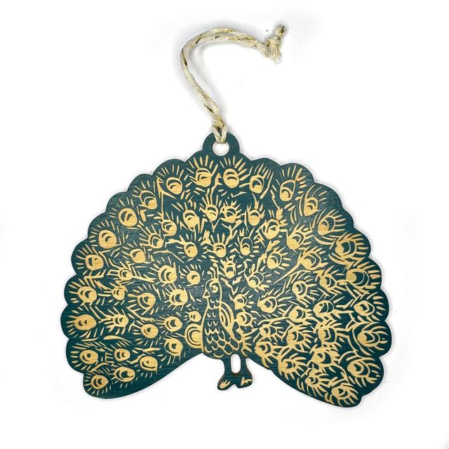 Pic of the Peacock Ornament""