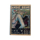 Book cover of 'The Wall of the Plague' by Andre Brink with artistic design on a beige background