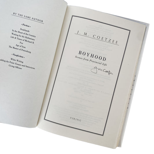 Boyhood by J.M. Coetzee