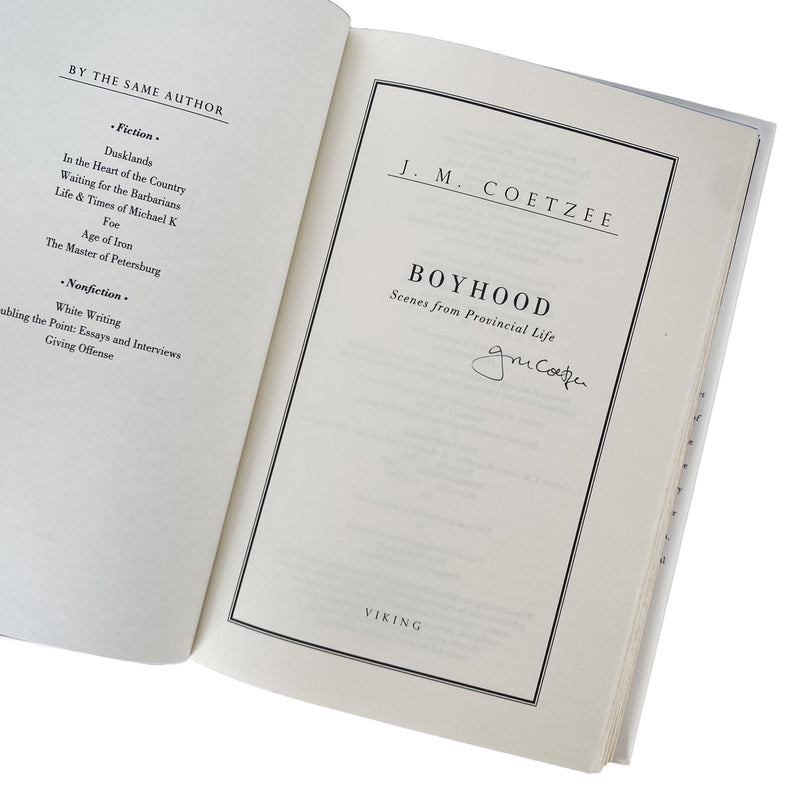 Boyhood by J.M. Coetzee