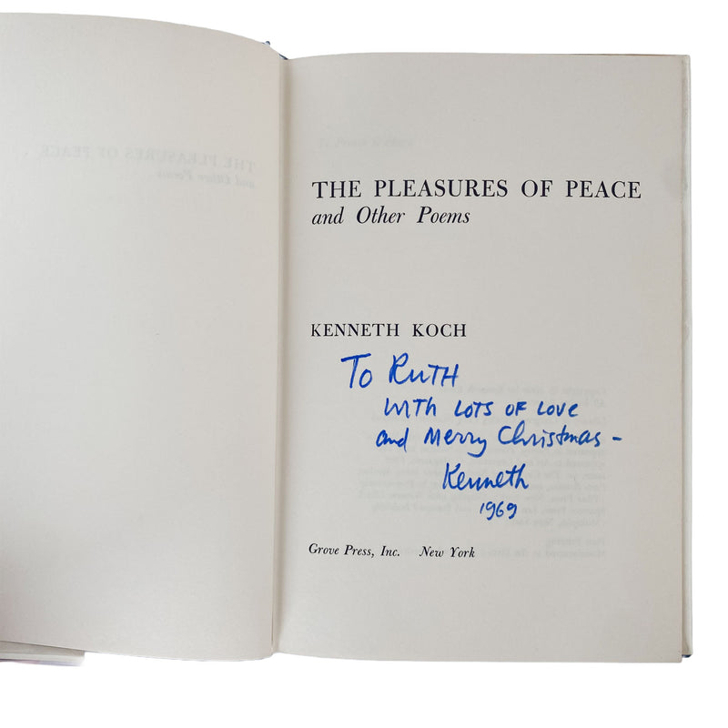 The Pleasure of Peace and Other Poems by Kenneth Koch