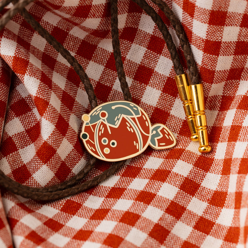 Tomato Pin Cushion Tie with Justine Gilbuena