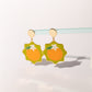 Wavy Orange Earrings
