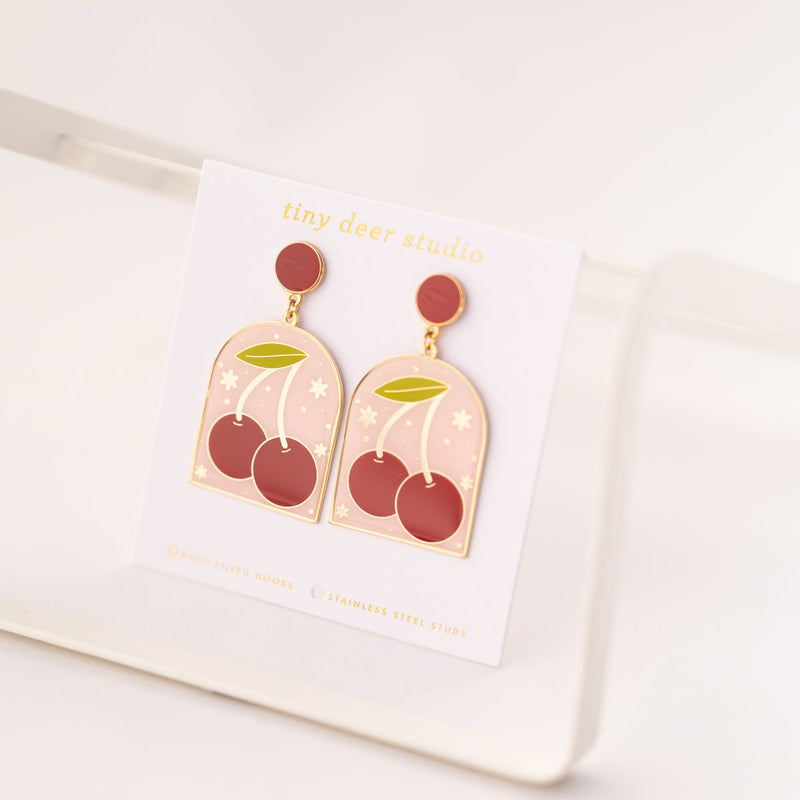 Cherry Arch Earrings