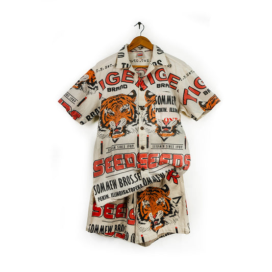 Raw Cotton Tiger Shorts