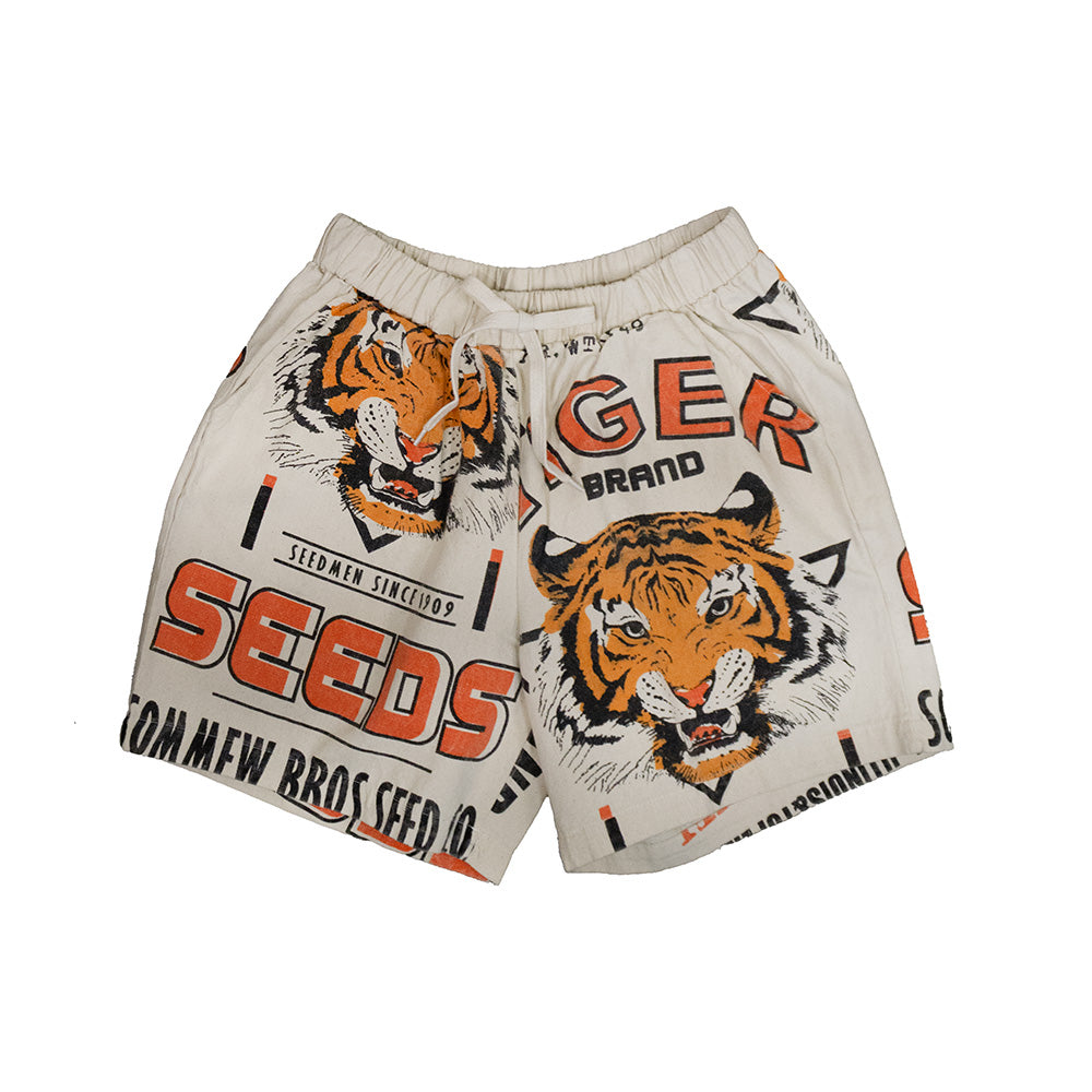 Raw Cotton Tiger Shorts