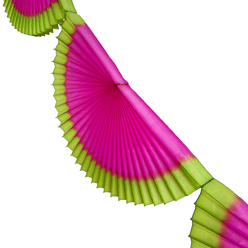 Tissue Fan Garland, Watermelon