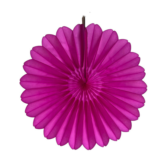 Tissue Fanburst Decoration, Cerise
