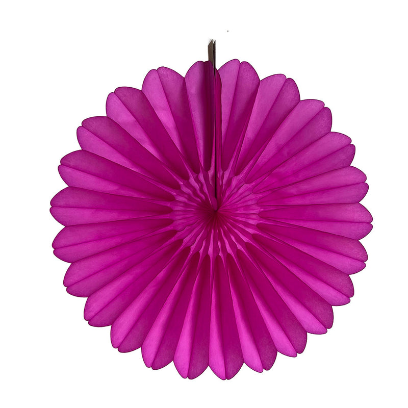Tissue Fanburst Decoration, Cerise