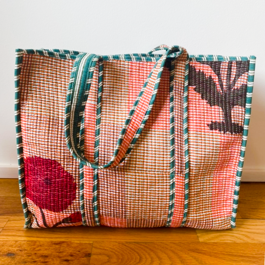 Quilted Cotton Tote