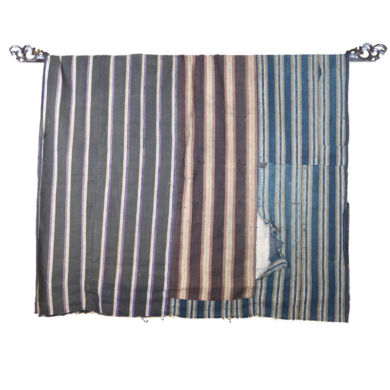 Vintage Japanese boro with vertical line pattern