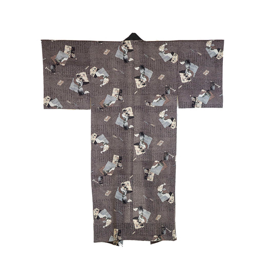 Men's Under-Kimono In Grey