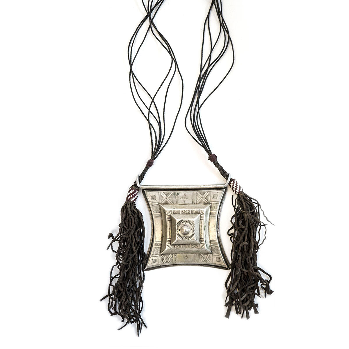 Large Tuareg Tcherot Necklace, Silver