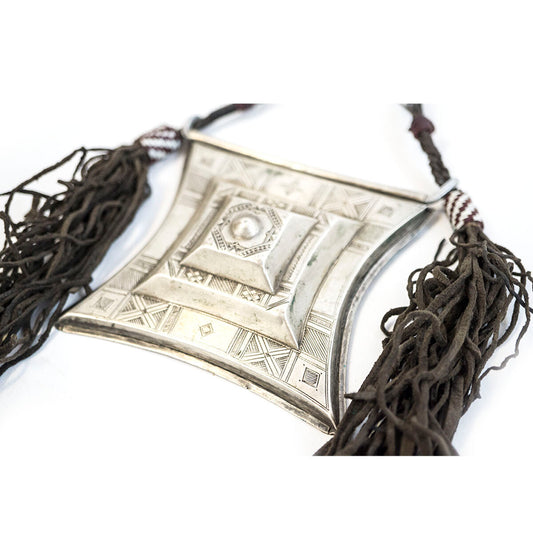 Large Tuareg Tcherot Necklace, Silver